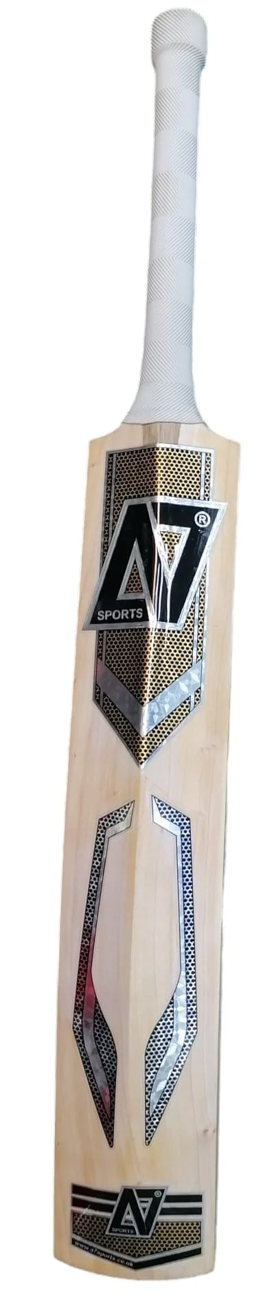 A7 Sports Supreme Bat - Black-Silver-Yellow - Front