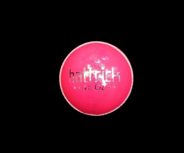 A7 Sports Hattrick Cricket Ball - Pink - Front - 4 3-4 Oz