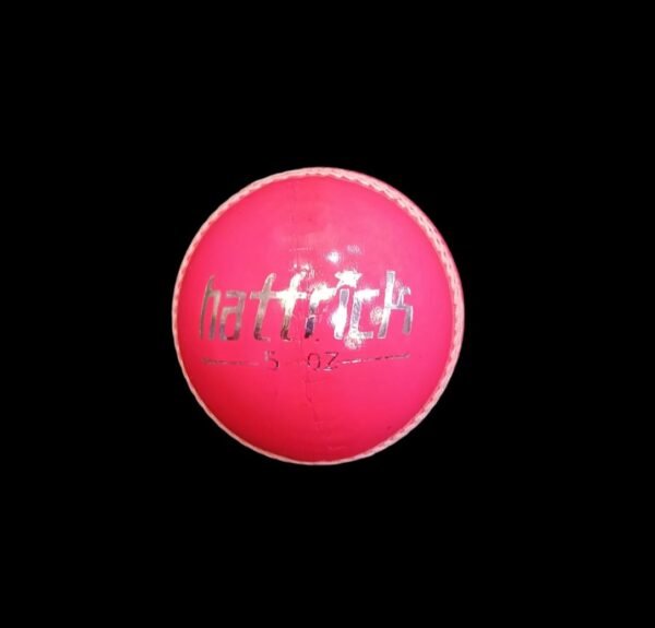 A7 Sports Hattrick Cricket Ball - Pink - Front - 5 Oz