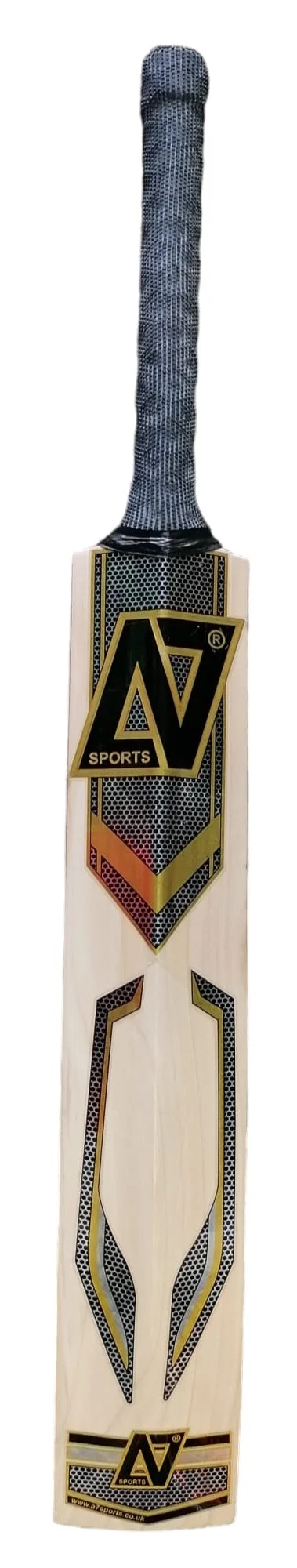 A7 Sports Maestro Bat - Black-Gold-Silver - Front