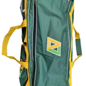 A7 Sports Wheelie Cricket Bag - Gold-Green - Senior - Front