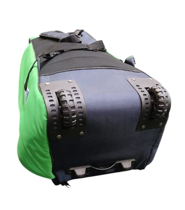 A7 Sports Wheelie Duffle Cricket Bag - Black-Green - Bottom