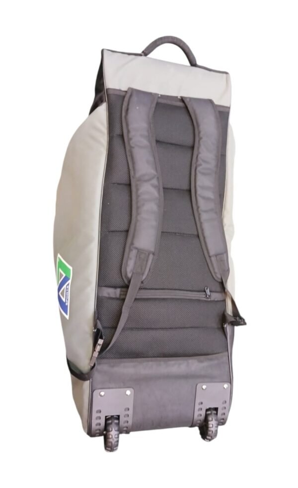 A7 Sports Wheelie Duffle Cricket Bag - Black-Grey - Back