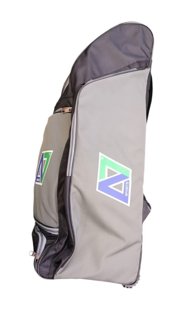 A7 Sports Wheelie Duffle Cricket Bag - Black-Grey - Side