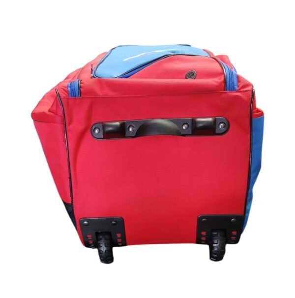 A7 Sports Wheelie Duffle Cricket Bag - Blue-Red - Bottom