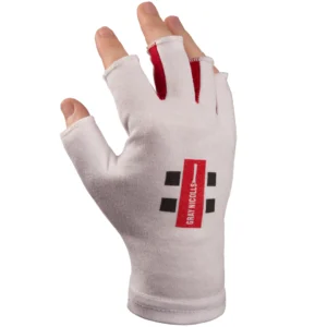 Gray Inner Pro Fingerless Inner Batting Gloves - Front