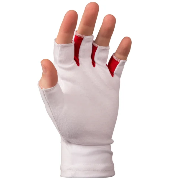 Gray Inner Pro Fingerless Inner Batting Gloves - Back