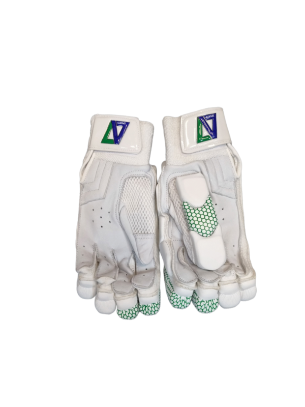 A7 Green Hex Batting Gloves - Back