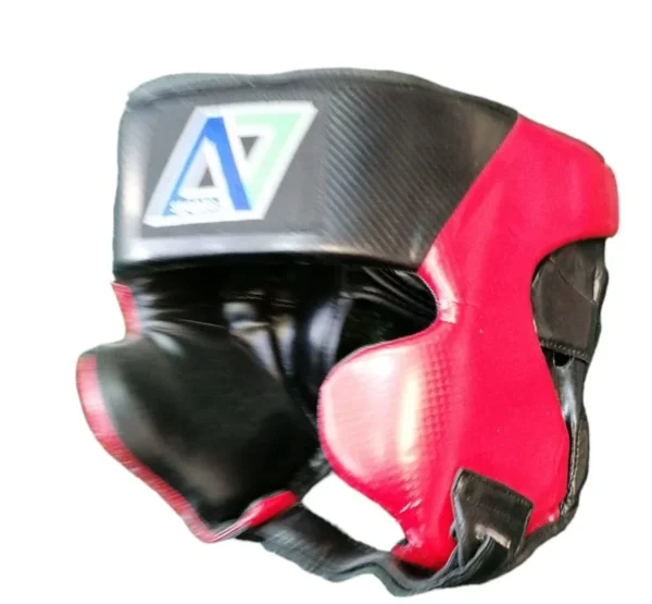 A7 Headguard - Large - Red - Front