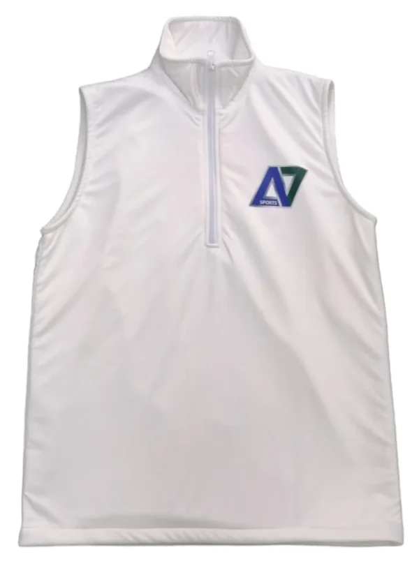 A7 Sleeveless Jumper - White