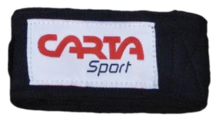 Carta Sport Elasticated Handwrap - Black - Front