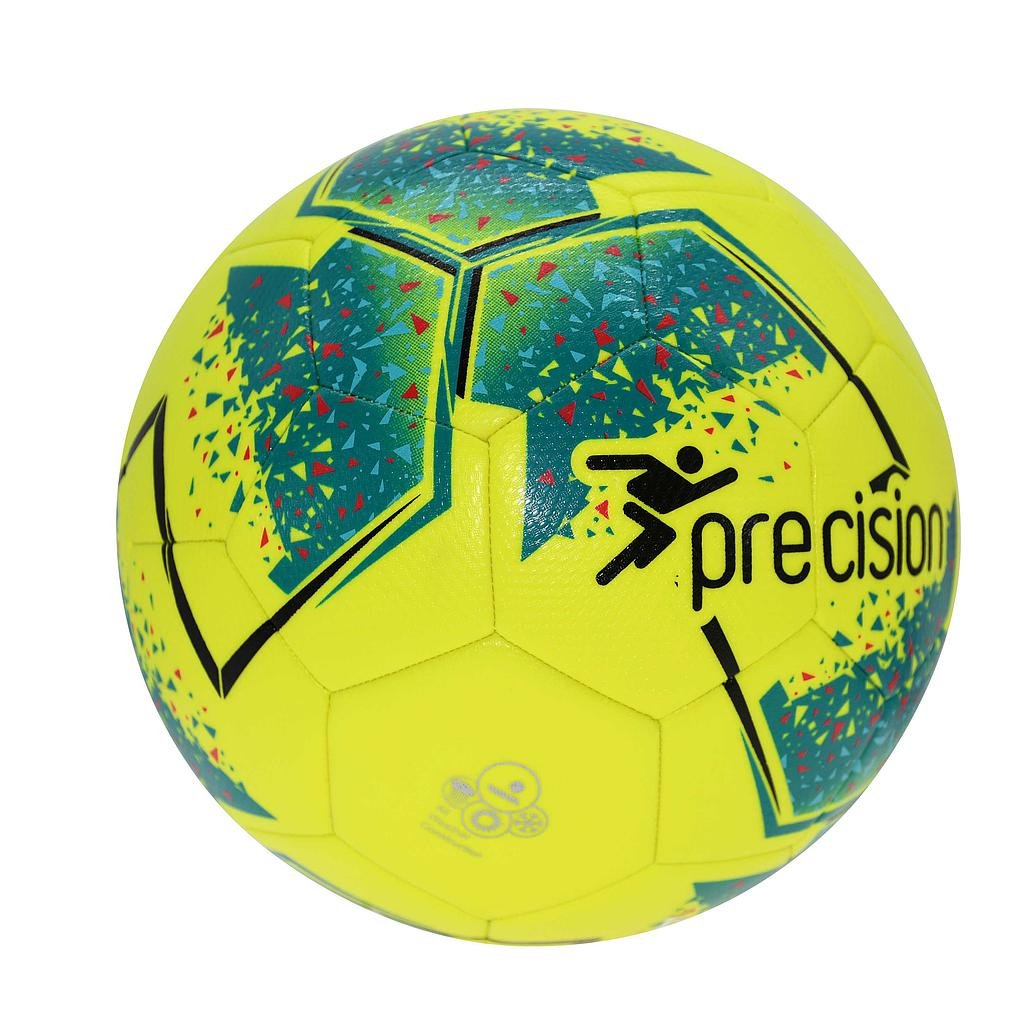 Precision Fusion IMS Training Ball - Yellow-Teal-Cyan-Red - Front
