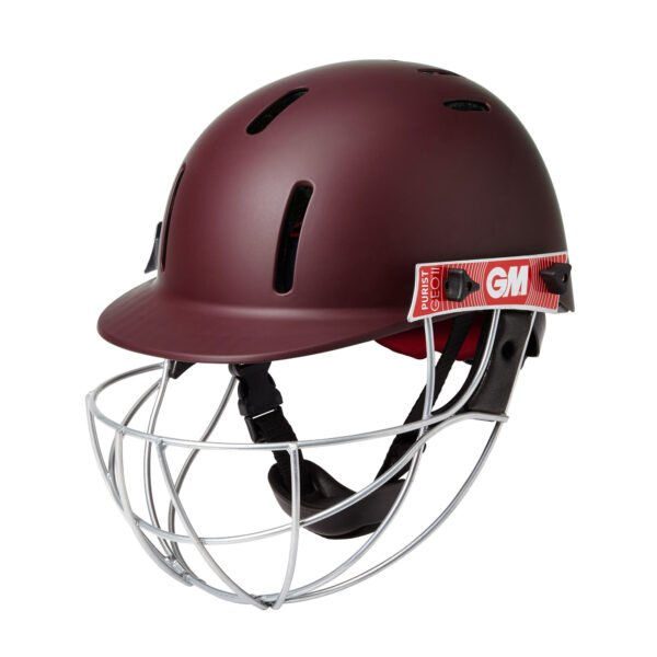 Gunn & Moore Purist Geo II Helmet - Maroon - Front