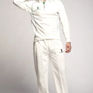 Surridge Long Sleeve Shirt Trim - Green - Overview Front