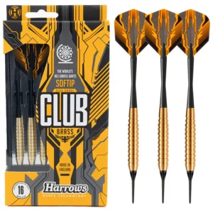 Harrows Club Brass Soft Tip Darts - Overview