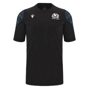 Macron Scotland Travel Polycotton Rugby T-Shirt - Front