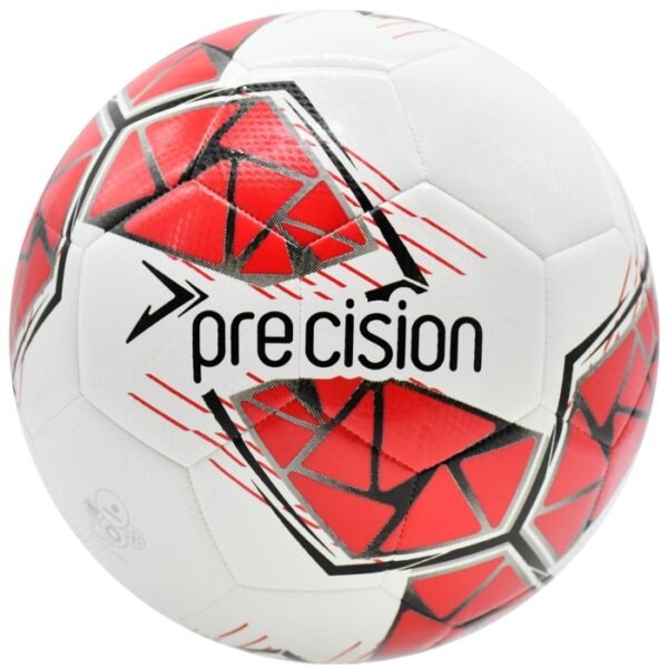 Precision Fusion FIFA Basic Training Football - Black-Red-White - Front