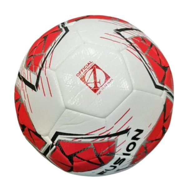 Precision Fusion FIFA Basic Training Football - Black-Red-White - Size 4 - Back