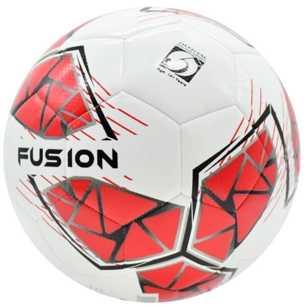 Precision Fusion FIFA Basic Training Football - Black-Red-White - Size 5 - Back