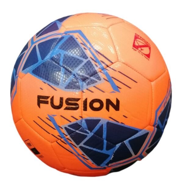 Precision Fusion FIFA Basic Training Football - Blue-Grey-Orange - Back