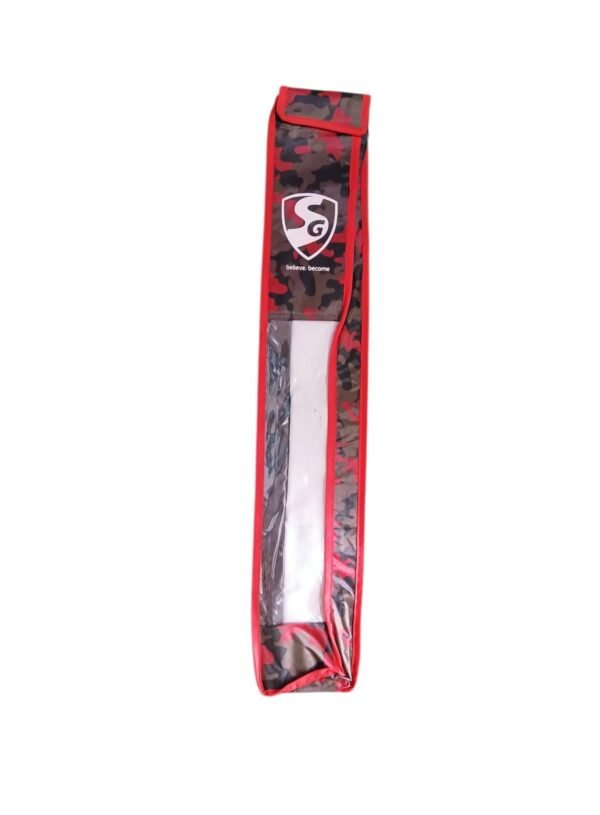 Sanspareils Greenlands Cricket Bat Cover Bag - Black-Green-Red - Front