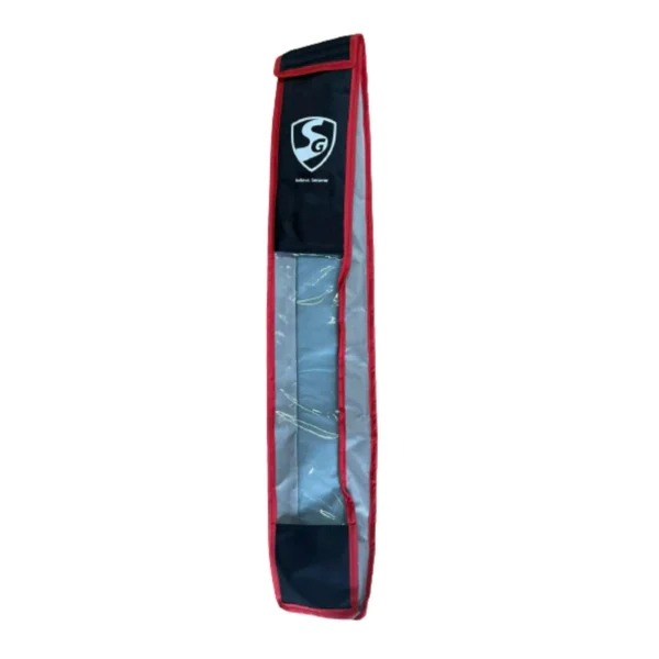Sanspareils Greenlands Cricket Bat Cover Bag - Black-Red - Front