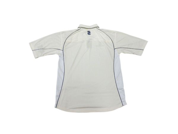 Surridge Premier Cricket Shirt - Short Sleeve - Navy - Back