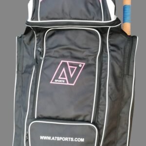 A7 Sports Duffle Bag - Black-Pink - Front