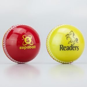 Readers Supaball Training Cricket Ball - Overview - Red-Yellow