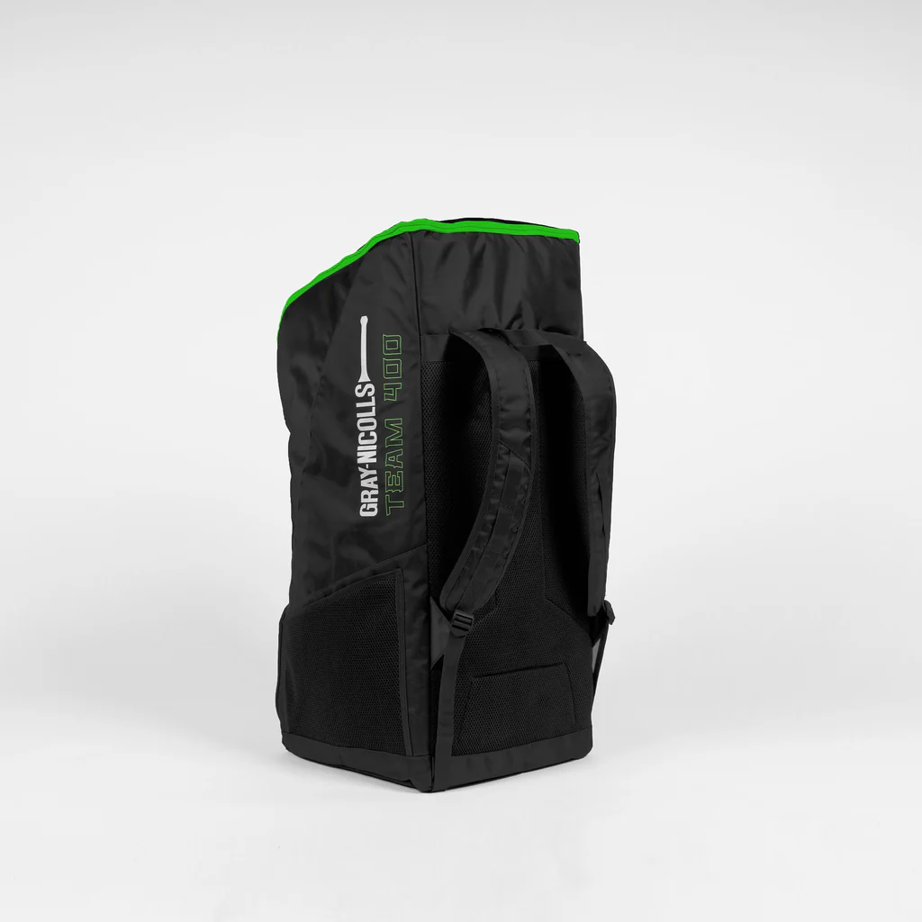 Gray-Nicolls Team 400 Duffle Bag - Black-Green - Back